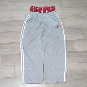 Nelfric Even Gray Double Waist Sweats